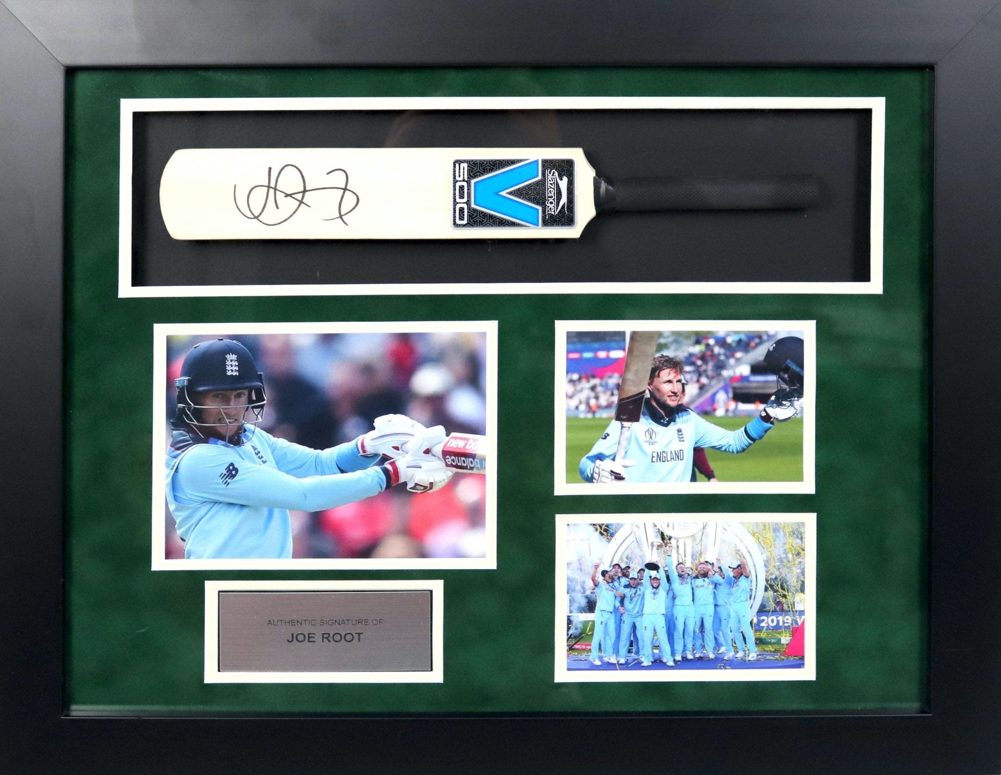 Joe Root Signed Bat Framed Display - Memorabilia Framers Shop